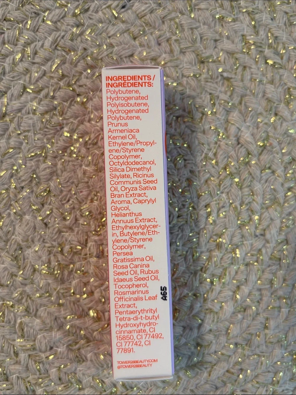 Tower 28 Tinted Shine-On Lip Jelly, Coconut 3.9ml